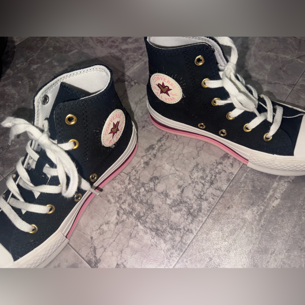 Converse Chuck Taylor All Star EVA Lift Platform High Tops Kids Size 1 - Picture 4 of 8